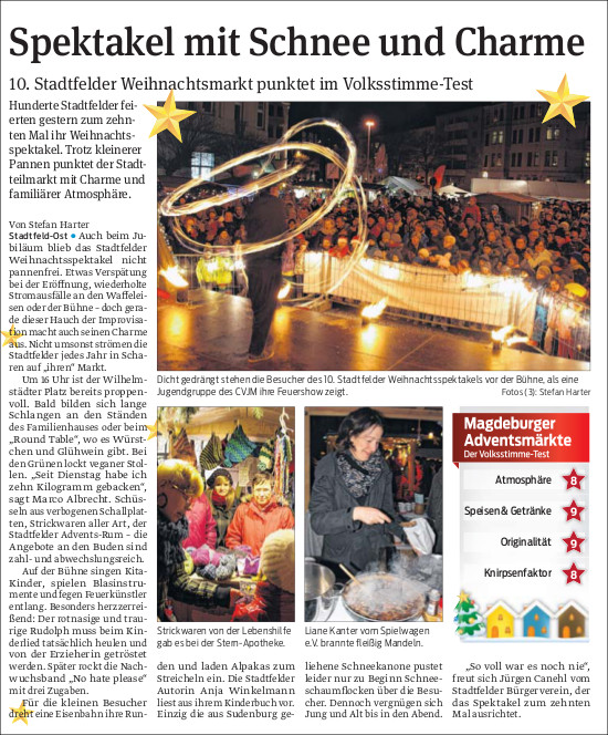 Volksstimme vom 21.12.2013