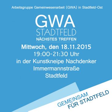 Nächstes GWA-Treffen am 18.11.2015