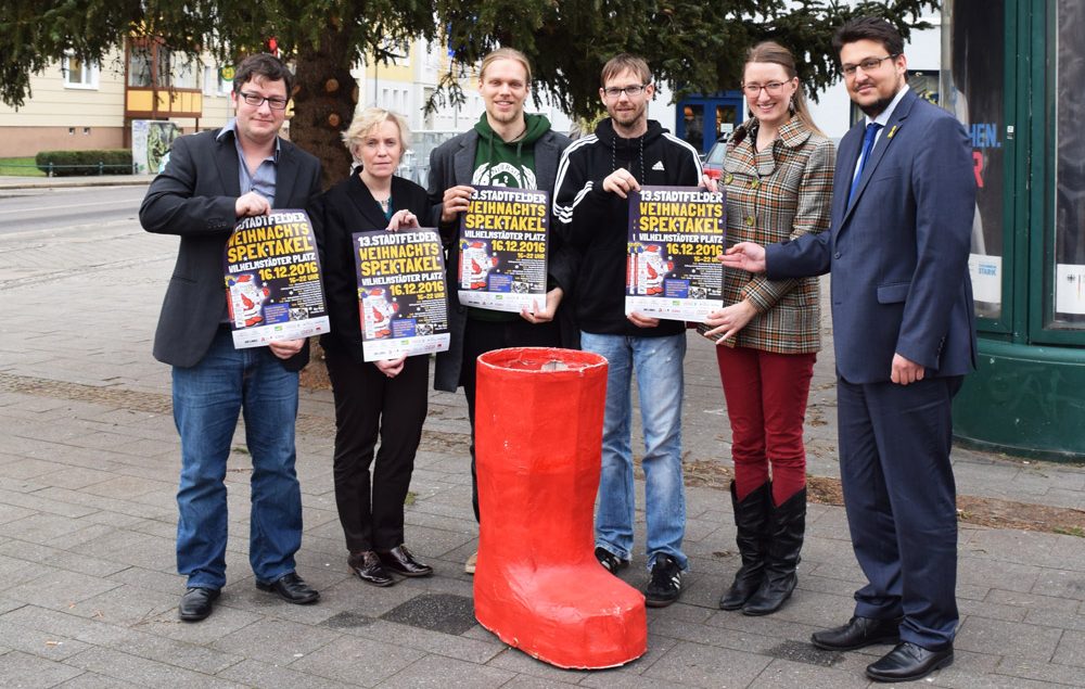 v.l.n.r. Thomas Opp (Vorsitzender Bürger für Stadtfeld e.V.), Kornelia Keune (Vorsitzende SPD Stadtfeld), Tobias Hartmann (Mitglied im Kreisvorstand Magdeburg von Bündnis90/Die Grünen), René Hempel (Stadtrat DIE LINKE Magdeburg), Cornelia Göbel (CVJM), Tobias Krull (Vorsitzender CDU Magdeburg und MdL)