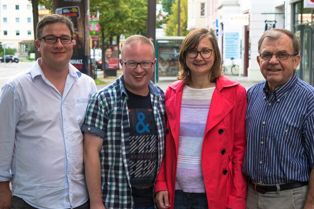 GWA Sprecher*innenkreis: v.l.n.r. Thomas Opp, Stephan Bublitz (Vorsitzender), Claudia Schulze, Dr. Klaus Kutschmann