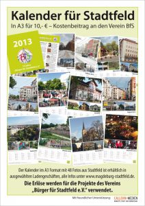 Kalender mit 48 schönen Bildern aus Stadtfeld zum 10-jährigen Bestehen des BfS