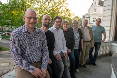 Matthias Küster, Maik Lampe, Thomas Opp, Jürgen Canehl, Sabine Neumeister, Uwe Thal und Matthias Callehn (v.l.n.r.).