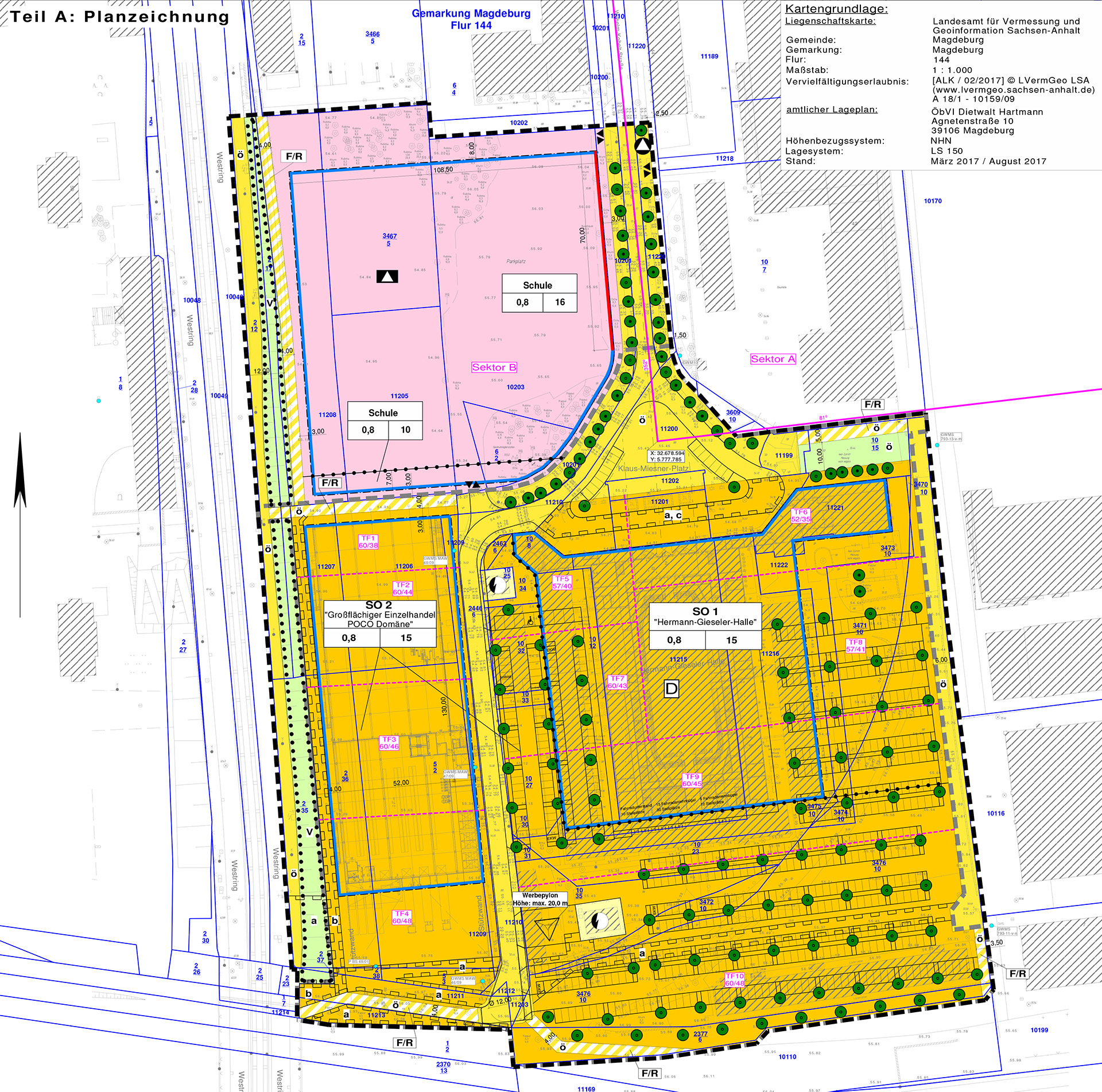 Vorhabenbezogener Bebauungsplan Nr. 223-1.3 "Klaus - Miesner - Platz"