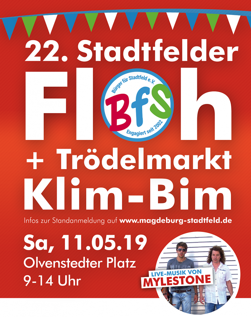 Bürgerverein lädt am 11.05. zum Stadtfelder Floh- und Trödelmarkt "Klim-Bim"
