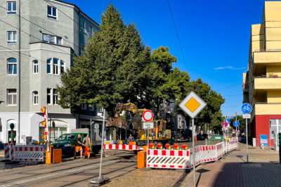 Teil der Olvenstedter Straße bis Ende Juli gesperrt
