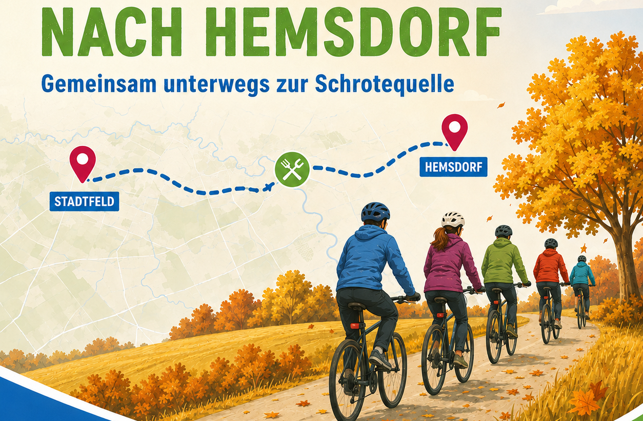 Gemeinsam zur Schrotequelle – Radtour nach Hemsdorf